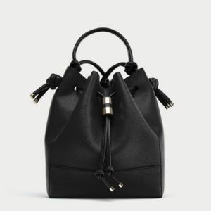 Zara Knotted Bucket Bag